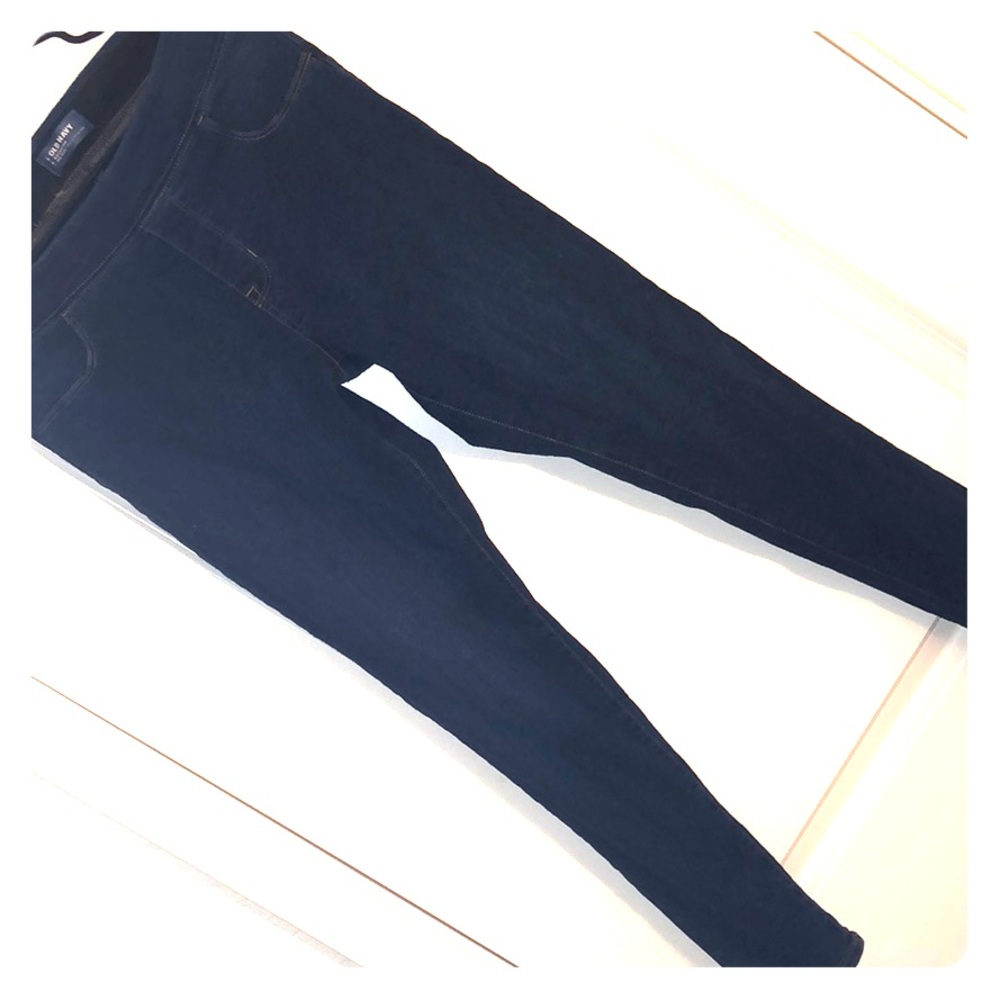 Blue skinny jeggings old navy rockstar